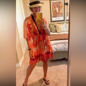 Palm Trees Swim Cover-Up